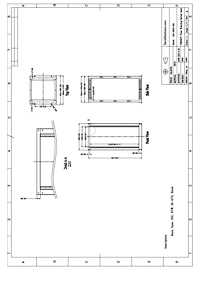 Dimensional Drawings preview for 25U Adjustable Open Frame Rack 23in x 20-40in (WxD) (180-5253)
