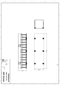 Dimensional Drawings preview for 42U Vertical Plastic Cable Duct with Cover (Button Mount) (180-5257)