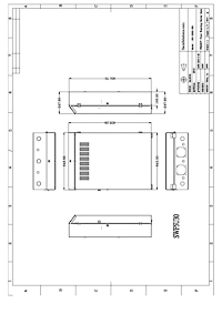 Dimensional Drawings preview for 5U Secure Vertical Wall Mount with Hinged Door 30in Deep (180-5282)