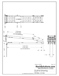 Dimensional Drawings preview for 2U Cable Management Arm (2UCMA-137)