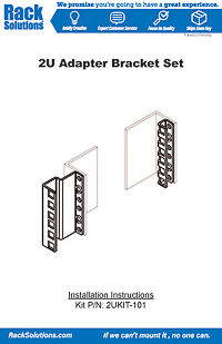 Installation Instructions preview for 2U Adapter Bracket Assortment (2UKIT-101)
