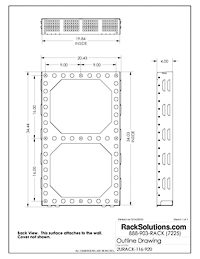 Dimensional Drawings preview for (2URACK-116)