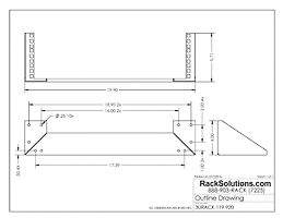 RackSolutions 19 inch 1U-4U Vertical Wall Mount Rack Bracket