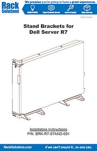 Installation Instructions preview for Rack To Tower Stand for Dell R710 (BRK-R7-STAND-001)