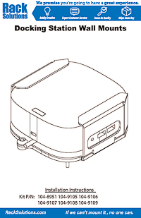 Installation Instructions preview for Secure Wall Mount D05 for Dell Docking Station (104-9105)