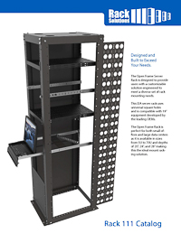 Open Frame Rack Catalog preview for Open Frame Server Racks (RACK-111)