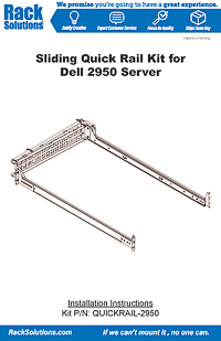 Installation Instructions preview for 2U 100-J Ball Bearing Rail for Dell with Cable Management Arm (QUICKRAIL-2950)