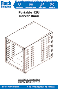Installation Instructions preview for 12U Portable Server Rack (RACK-117-12)