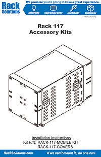 Installation Instructions preview for Heavy Duty Casters and Lifting Handles for Portable Server Rack (RACK-117-MOBILE-KIT)